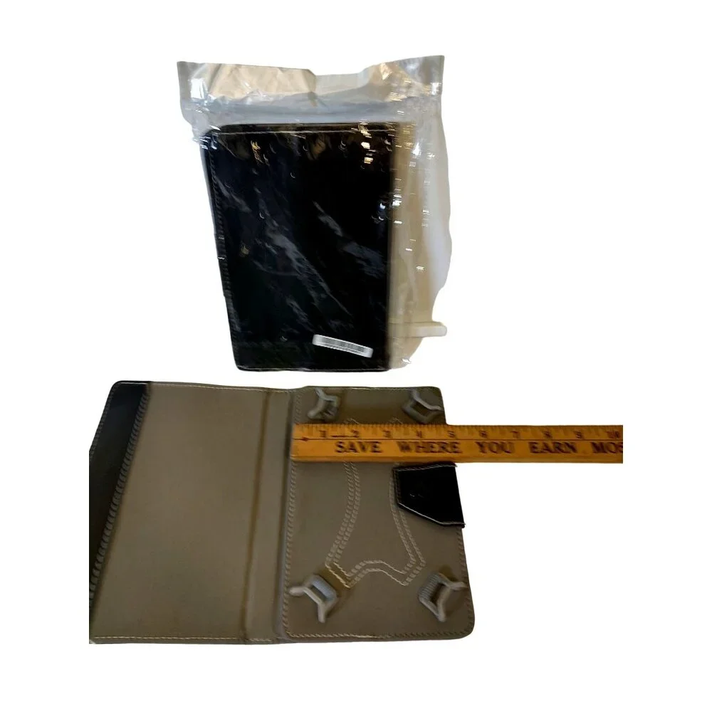 N/A black leather